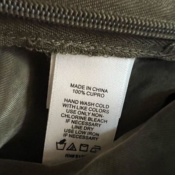 1.STATE Ruffle Wide Leg Pants in olive tree color size 10 NWT - Picture 6 of 9